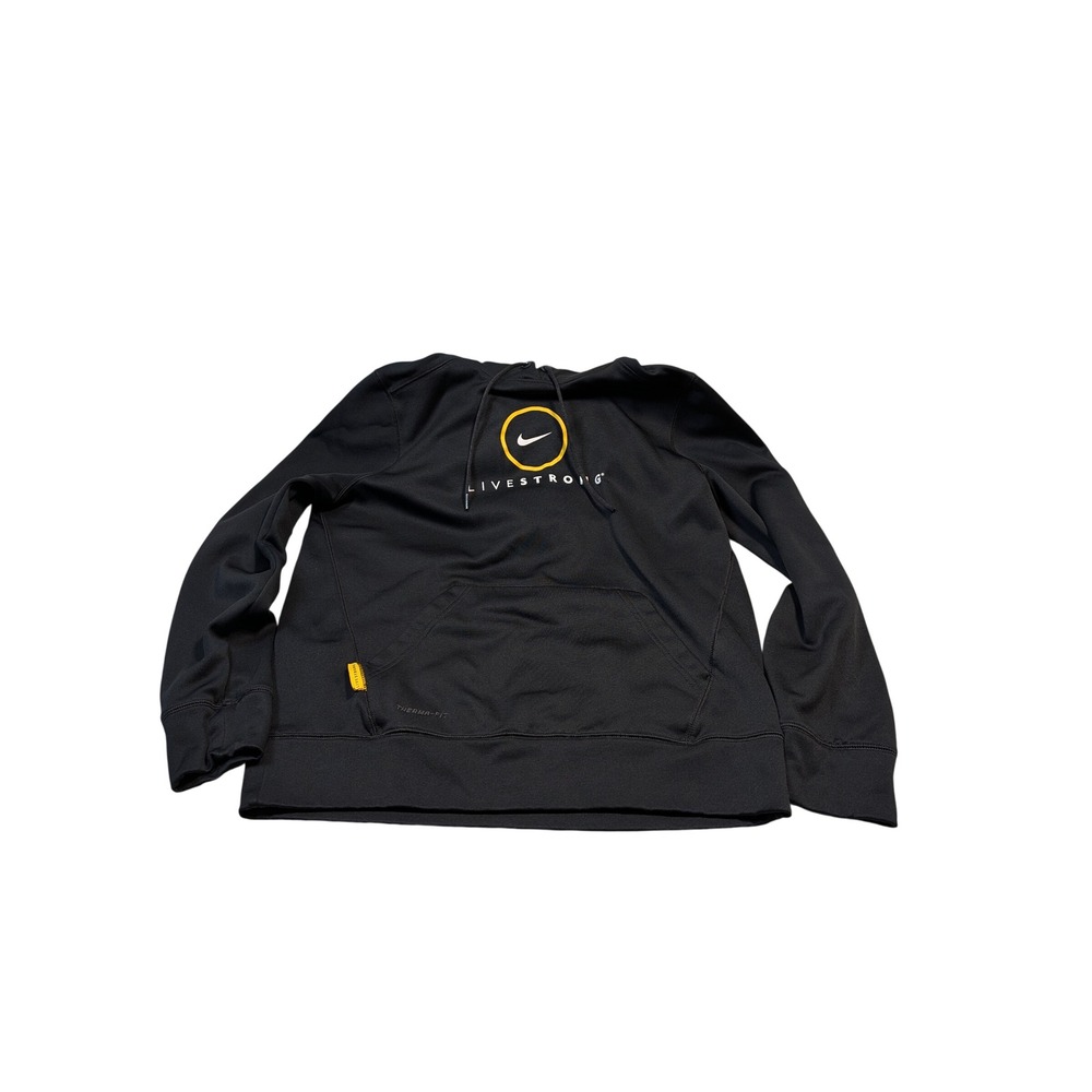 Nike Mens Livestrong Therma-FIT Hoodie Large Black 411105-010